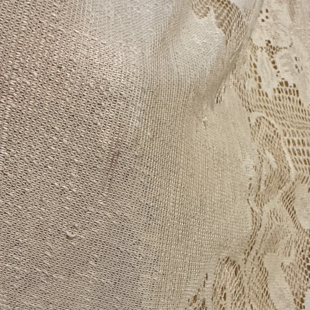 Light Yellow Lace Fringe Long-Sleeve Kimono Dress - Picture 12 of 12